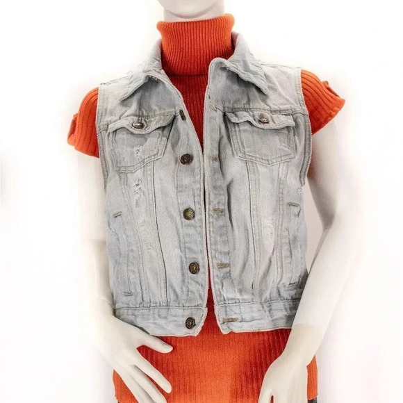 Forever21 Denim Vest - Picture 1 of 3